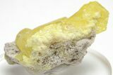 Lemon-Yellow Sulfur Crystal Cluster - Italy #207676-1